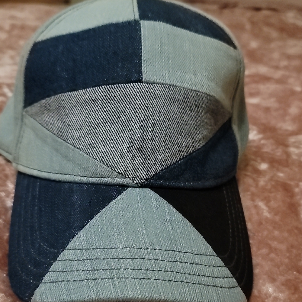 (LimitedEdition) Men's Hat Diesel Blue denim patchwork